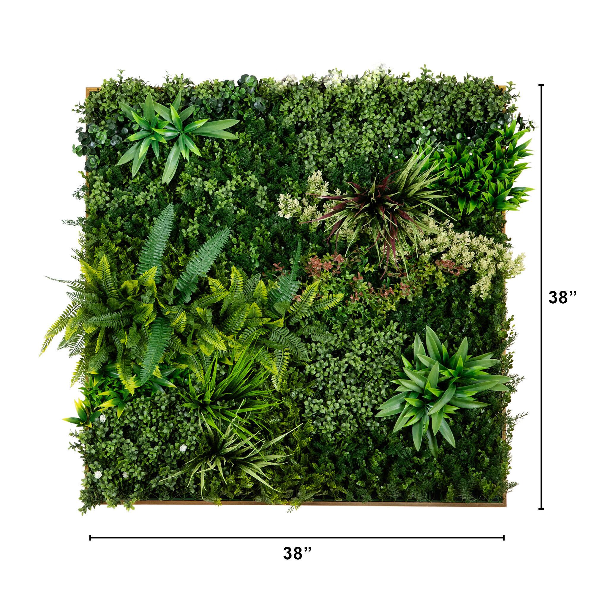 38" Framed Madagascar Forest Artificial Living Wall Art Panel